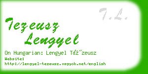 tezeusz lengyel business card